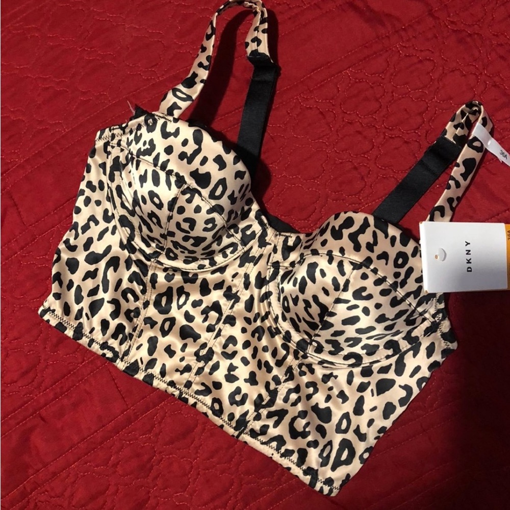 DKNY Animal Print Bustier